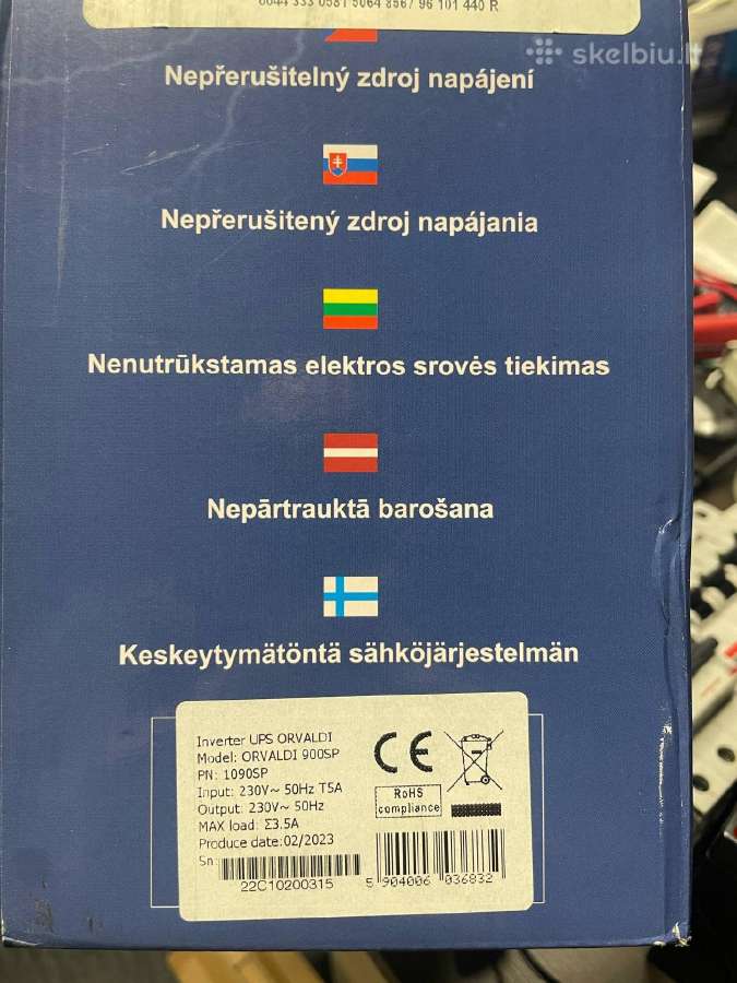 Naudotas Ups Orvaldi750sp - nuotraukos Nr. 5