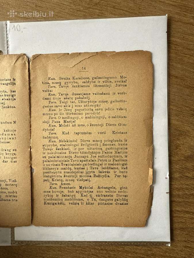 Vadovėlis išmokti dailiai mišioms tarnauti. 1920 m - nuotraukos Nr. 4