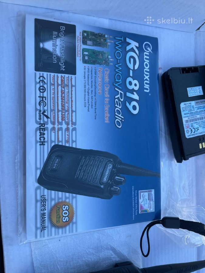 Naudota radijo stotelė Wouxun Kg-819 Vhf - nuotraukos Nr. 2