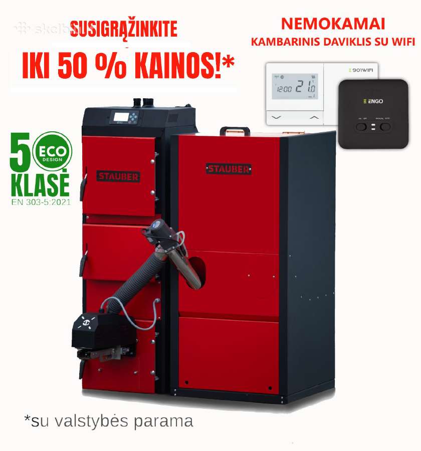 Parduodami Stauber kombinuoti katilai 5klasės
