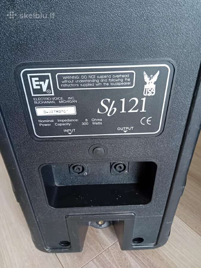 Electro Voice Sb121 12 Passive Subwoofer - nuotraukos Nr. 2
