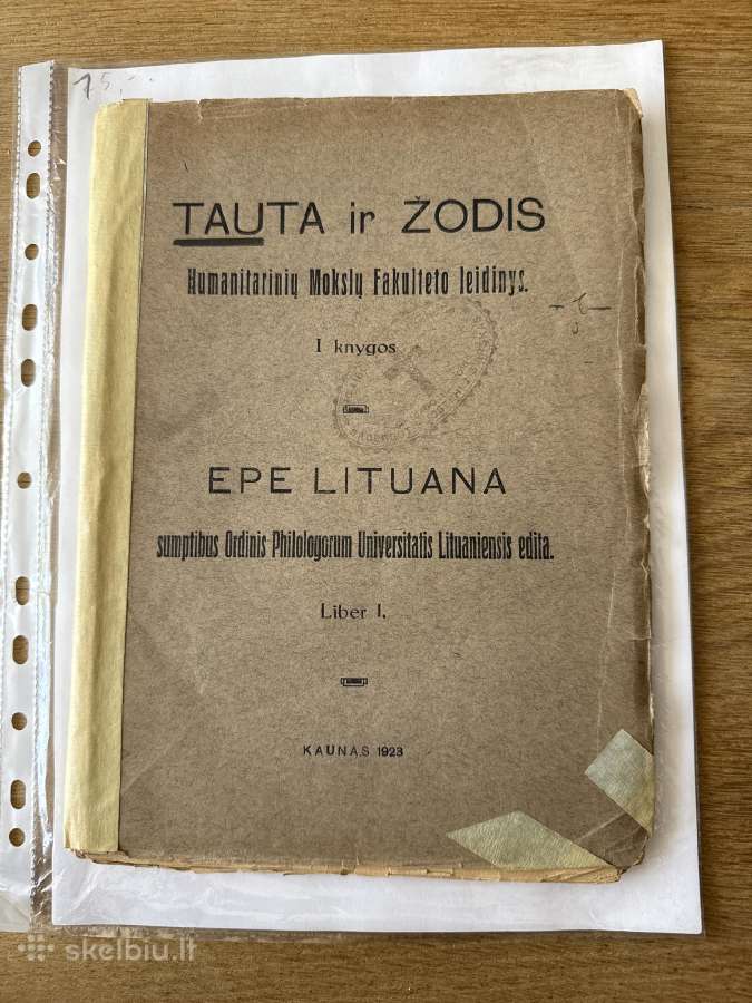 Tauta ir Žodis I Knygos (1923 m.)