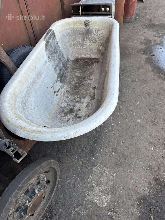 Ketaus vonia senoviška apvaliais kampais - nuotraukos Nr. 3