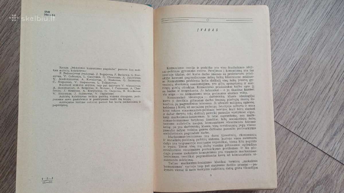Mokslinio komunizmo pagrindai knyga 1968 - nuotraukos Nr. 5