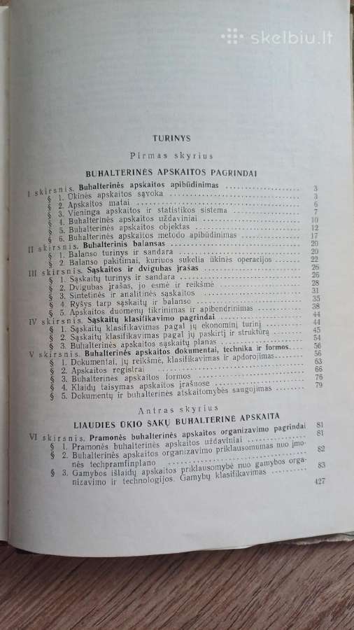 Buhalterinės apskaitos kursas knyga 1968 - nuotraukos Nr. 4