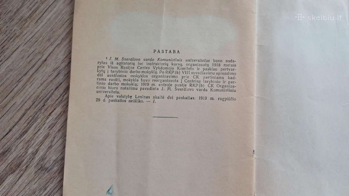 Leninas apie valstybę knygute 1964 - nuotraukos Nr. 3