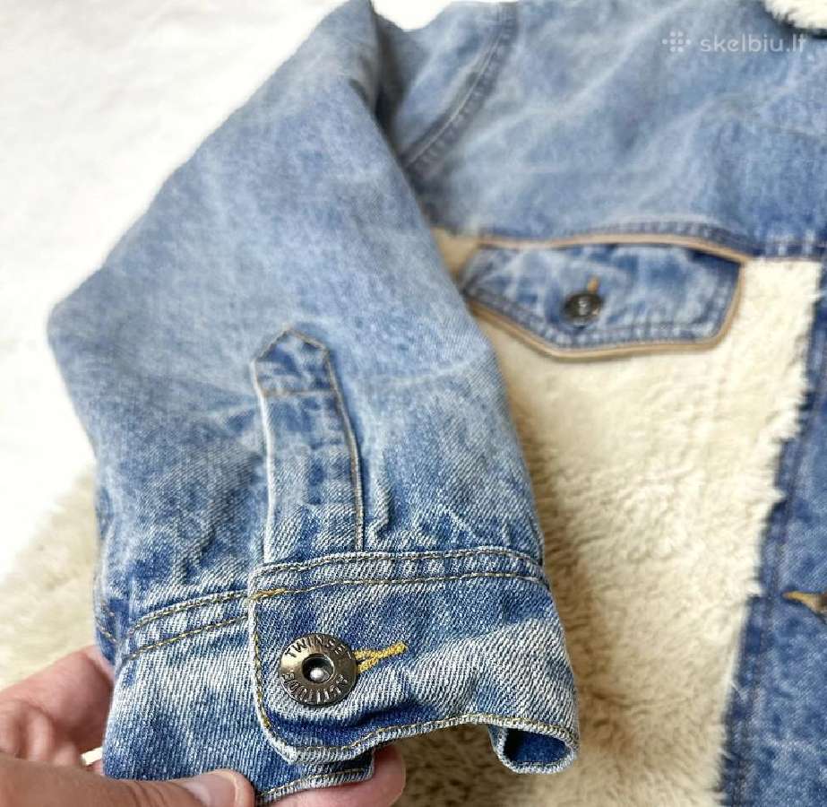 Twinset Actitude džinsinė striukė su kailiuku M dy - nuotraukos Nr. 7