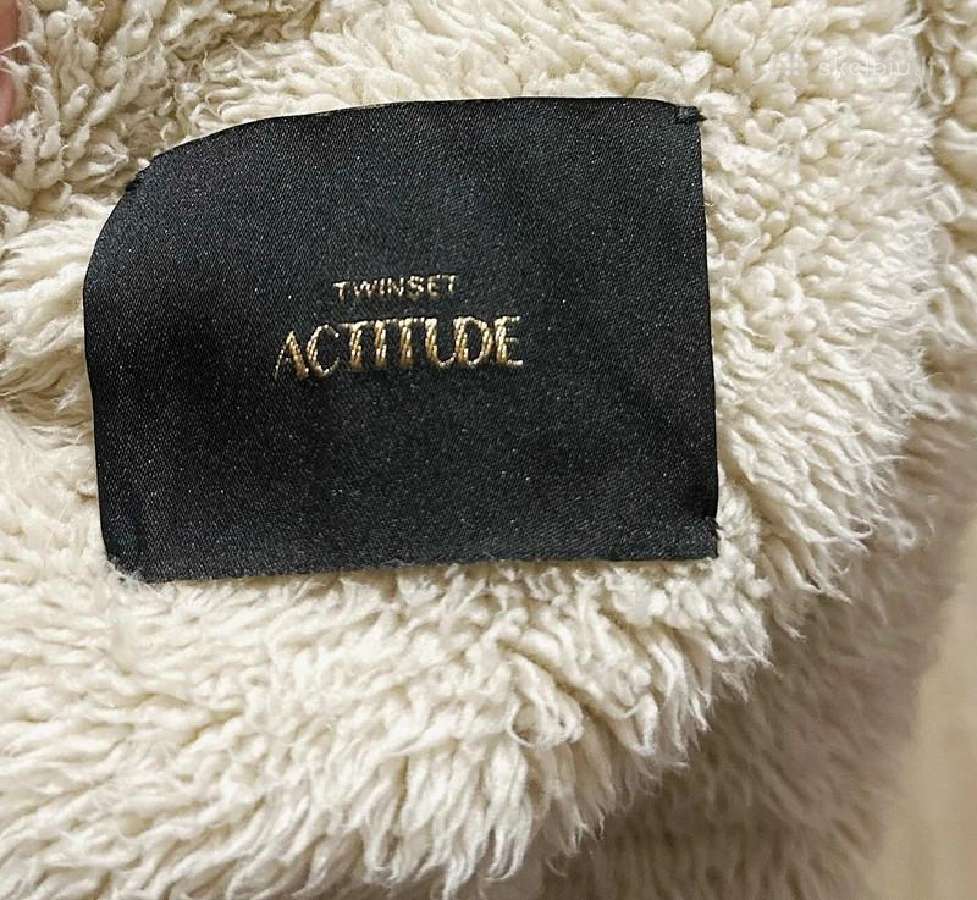 Twinset Actitude džinsinė striukė su kailiuku M dy - nuotraukos Nr. 8