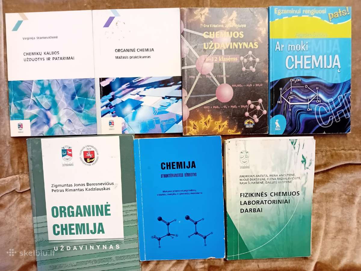 Chemijos vadovėliai, uždavinynai ir laboratoriniai