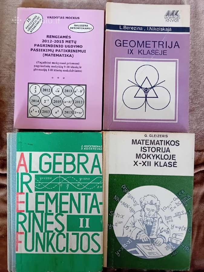 Matematika, algebra, geometrija 9,10,11,12 klasėms