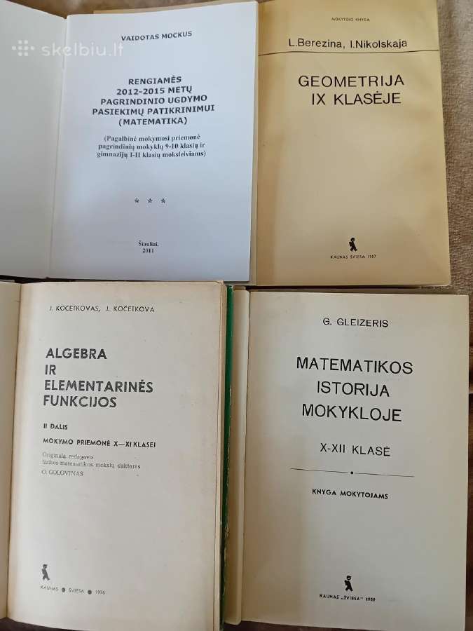 Matematika, algebra, geometrija 9,10,11,12 klasėms - nuotraukos Nr. 2