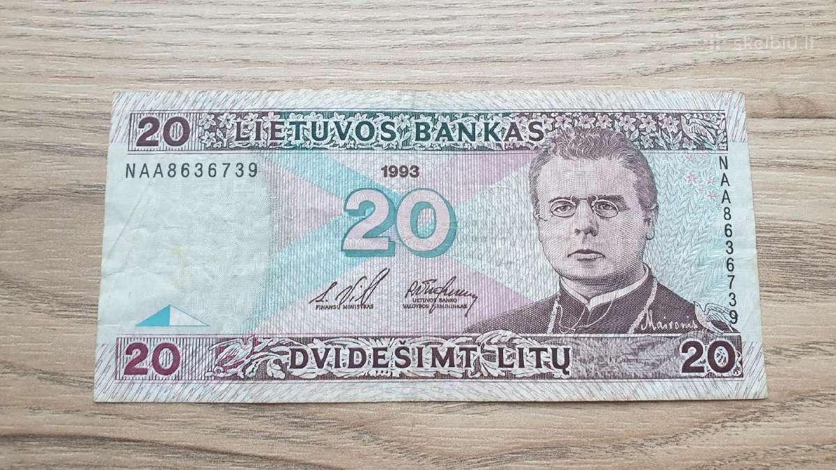 1993 metų 20 litų Naa pirma serija