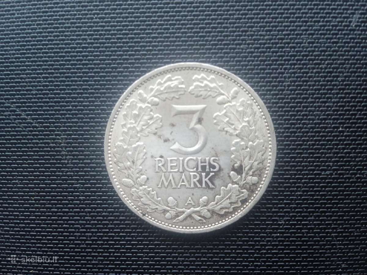 3 markes 1925m Vokietija - nuotraukos Nr. 2