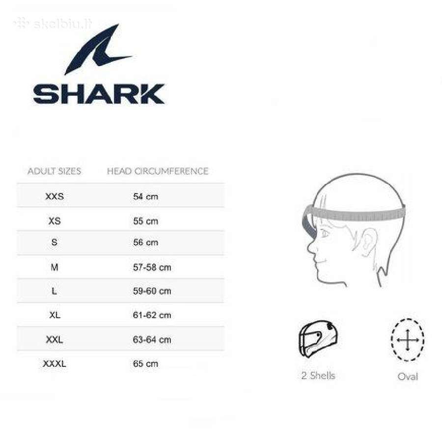 Modulinis šalmas Shark EVO-one - nuotraukos Nr. 4