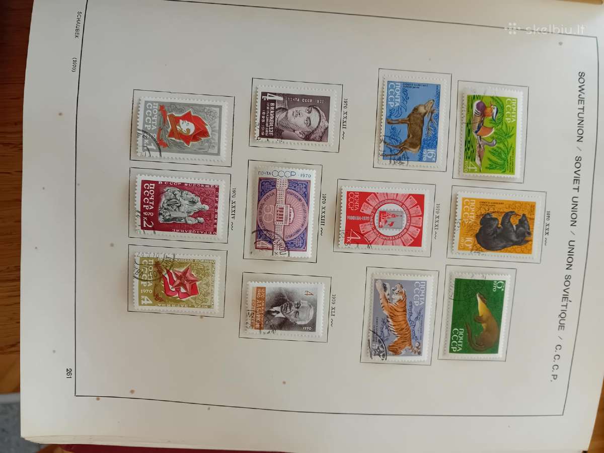 TSRS pašto ženklai 1970-76m , albumas - nuotraukos Nr. 13
