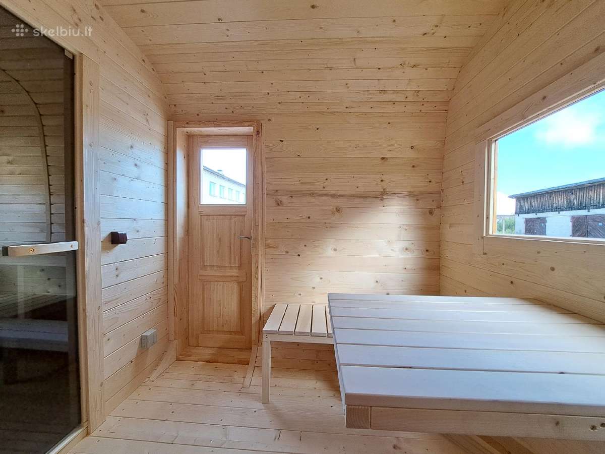 Kvadratinė pirtelė 2,4mx4,5m Lauko pirtys - nuotraukos Nr. 6