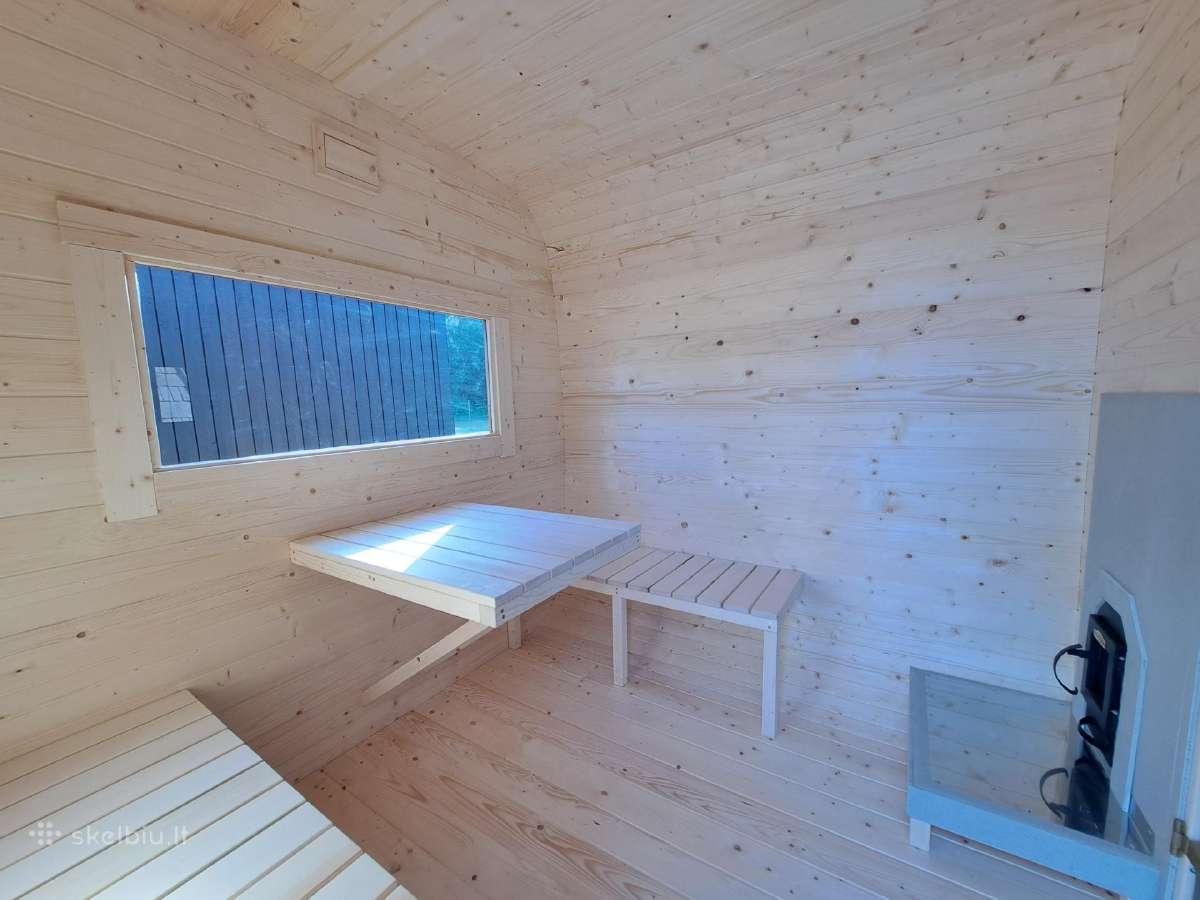Kvadratinė pirtelė 2,4mx4,5m Lauko pirtys - nuotraukos Nr. 7