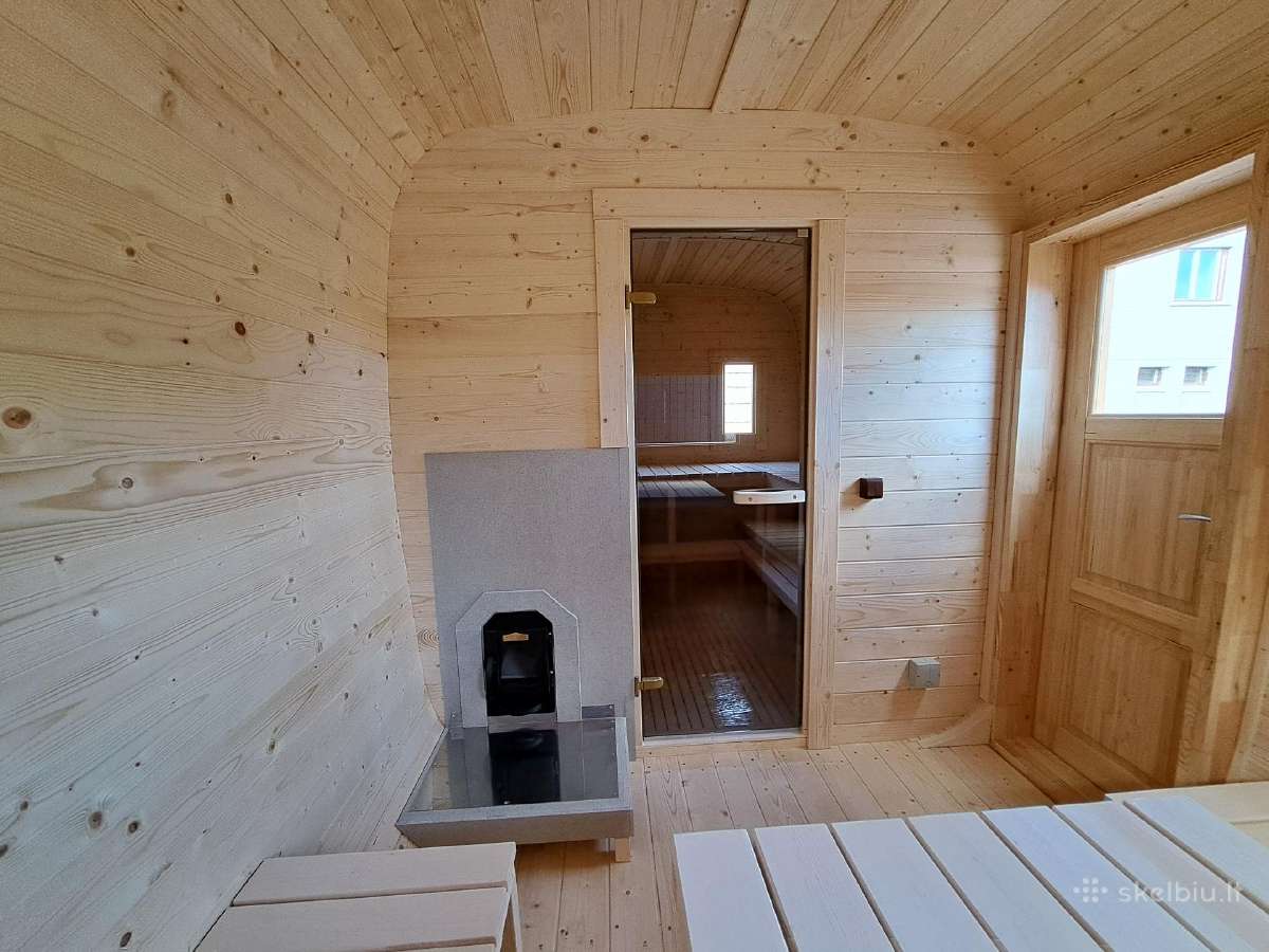Kvadratinė pirtelė 2,4mx4,5m Lauko pirtys - nuotraukos Nr. 8