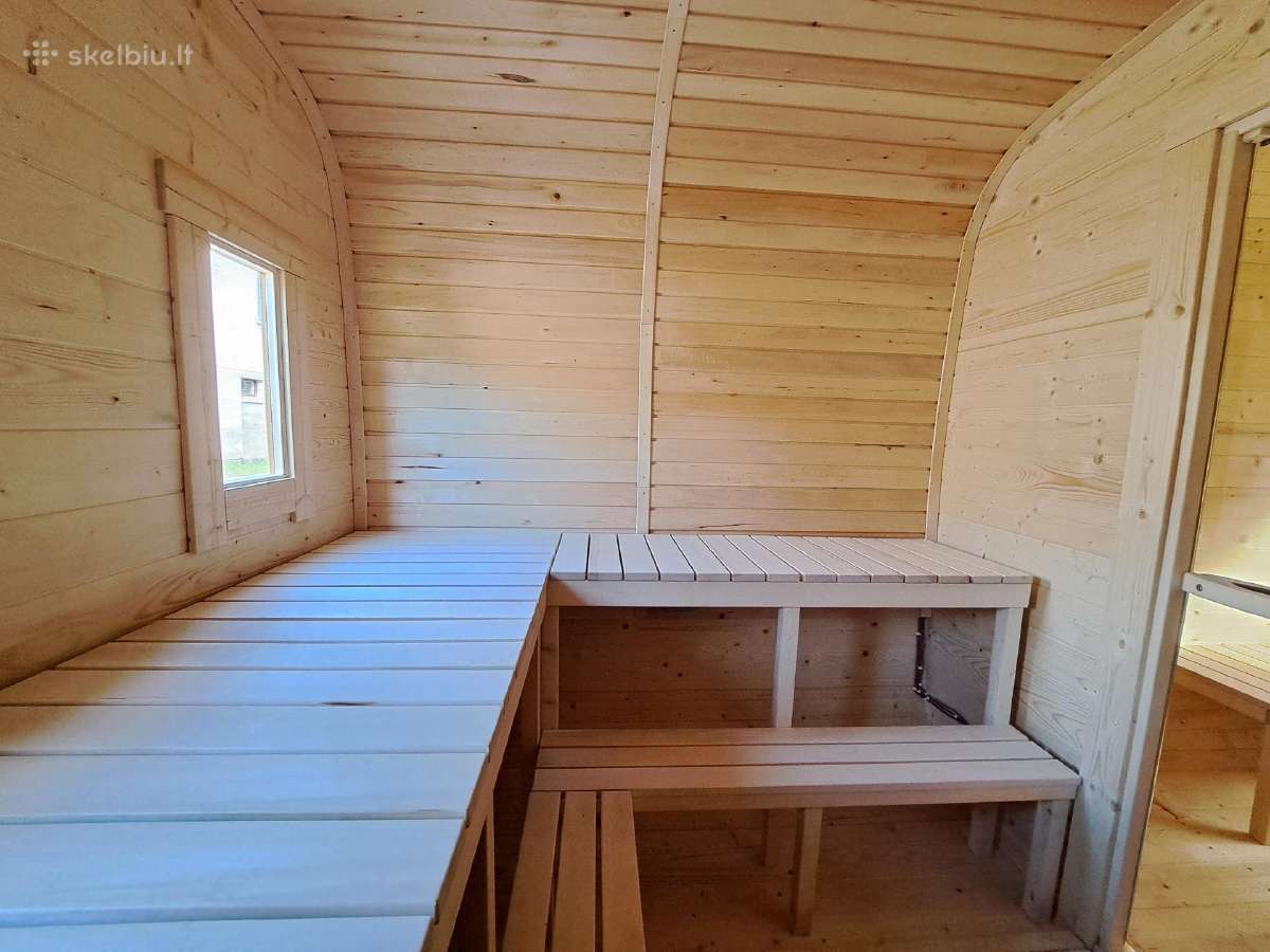 Kvadratinė pirtelė 2,4mx4,5m Lauko pirtys - nuotraukos Nr. 10