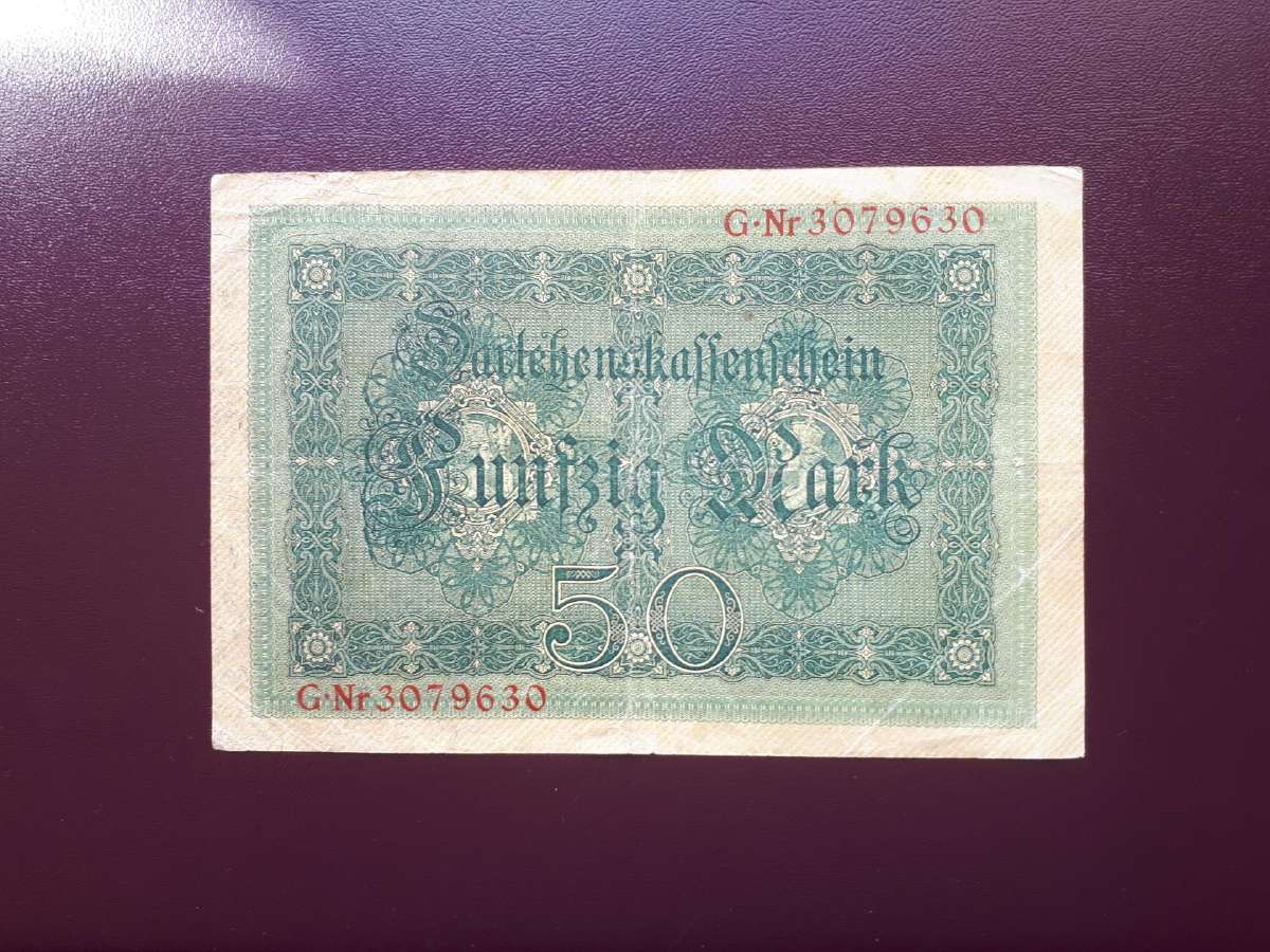 50 vokietijos markiu 1914m.