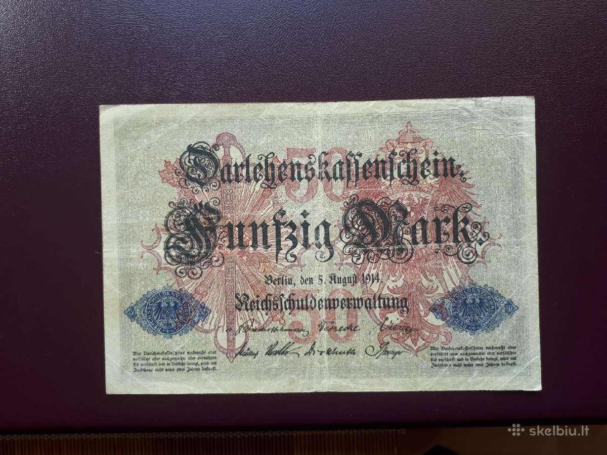 50 vokietijos markiu 1914m. - nuotraukos Nr. 2
