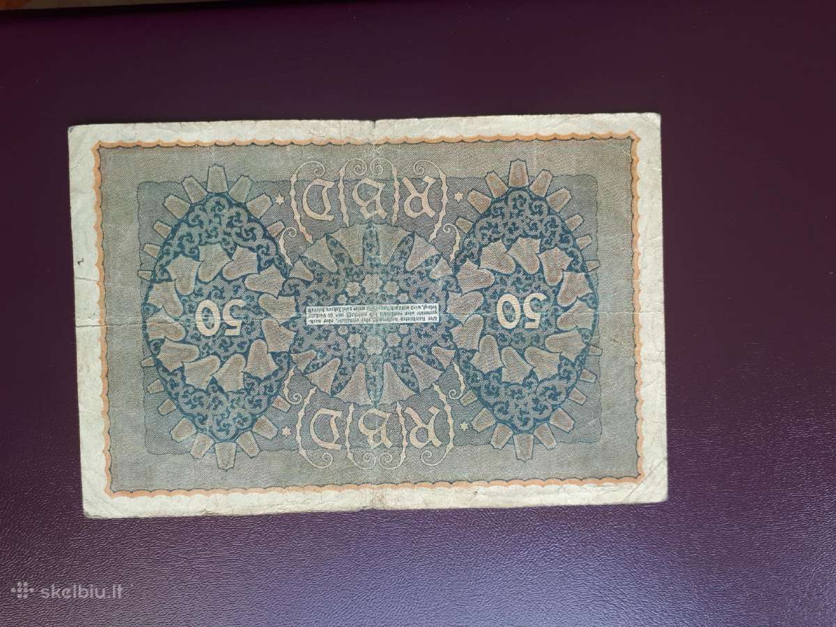 50 Vokietijos markiu 1919m. - nuotraukos Nr. 2