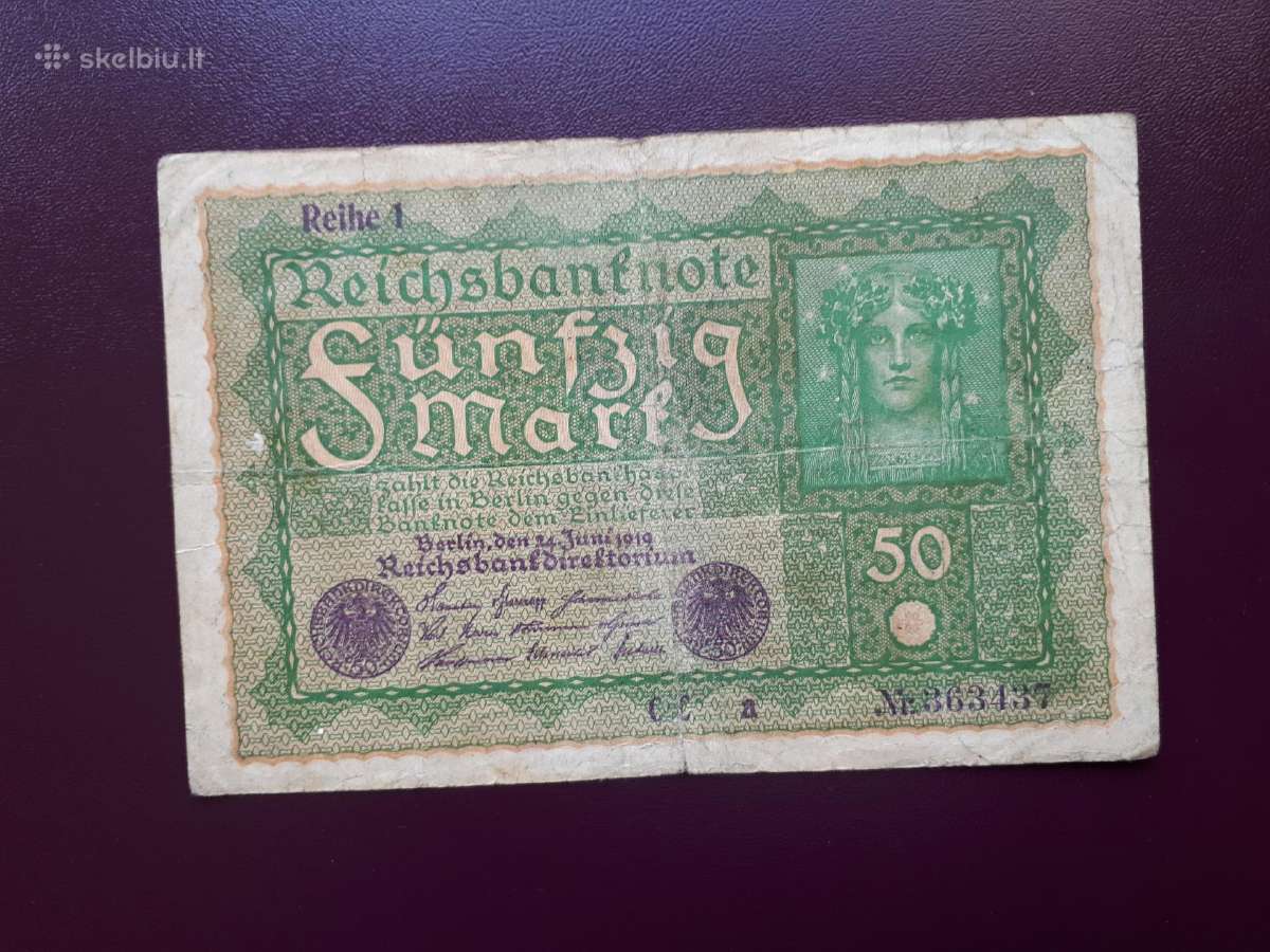 50 Vokietijos markiu 1919m.