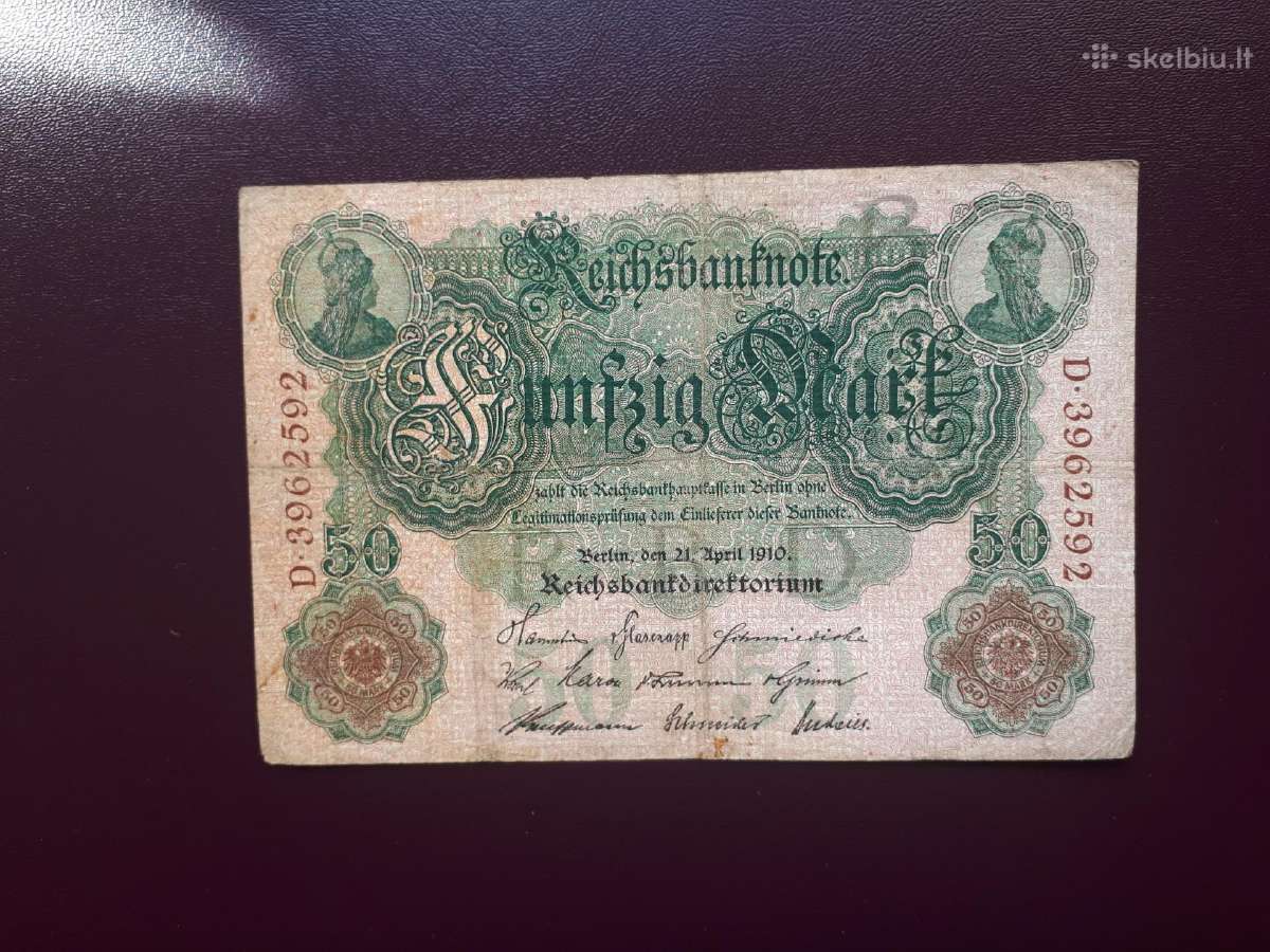 50 Vokietijos markiu 1910m - nuotraukos Nr. 2