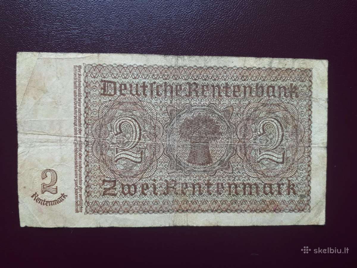 2 Vokietijos rentenmarkes 1937 - nuotraukos Nr. 2