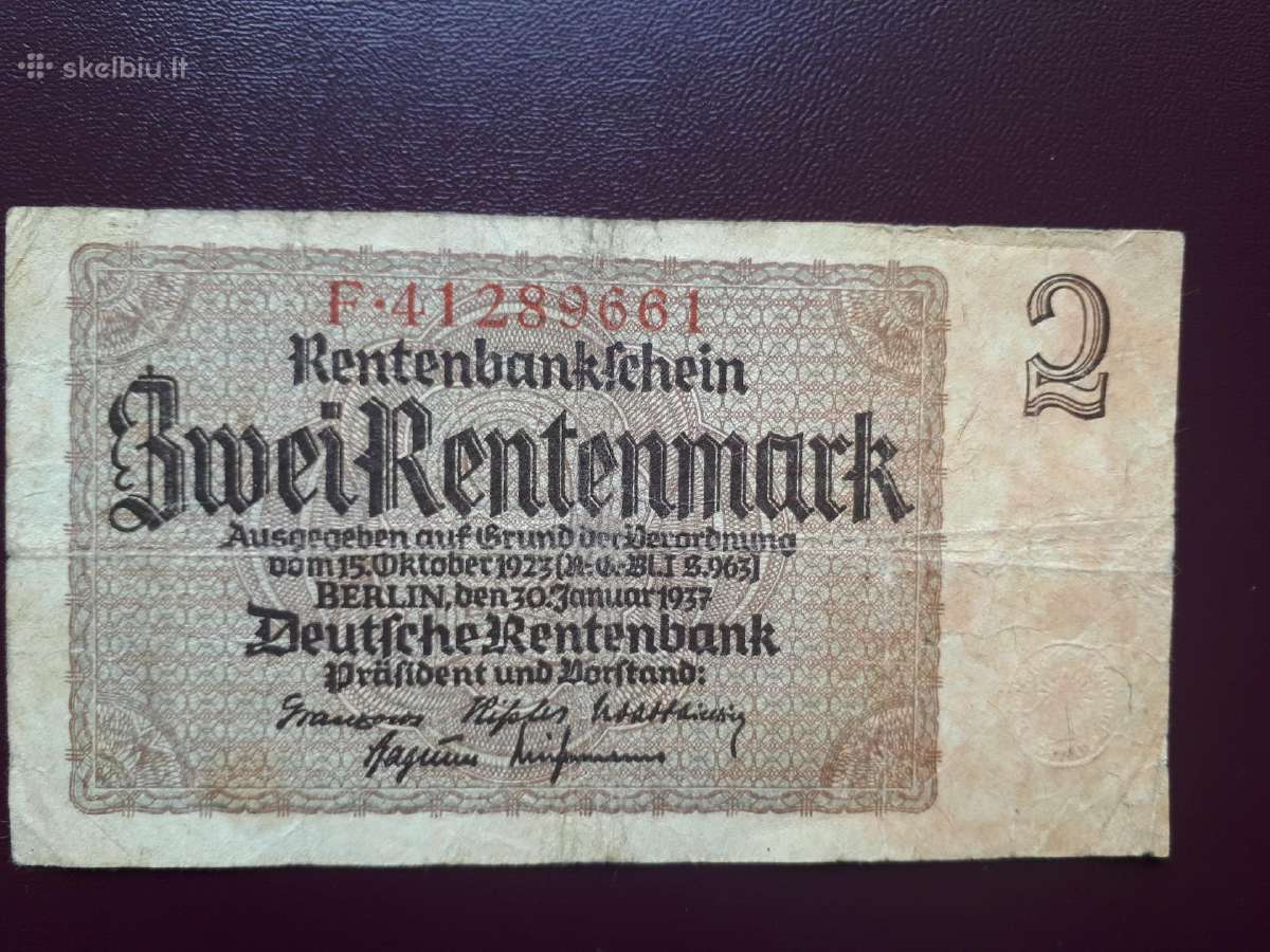 2 Vokietijos rentenmarkes 1937