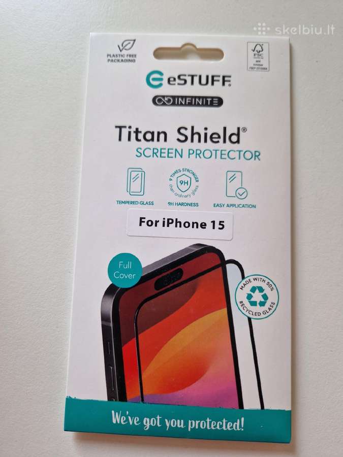 Estuff Titan shield for iPhone 15