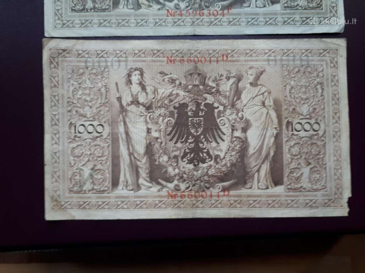 100 rechsbanknote 1910m. - nuotraukos Nr. 3