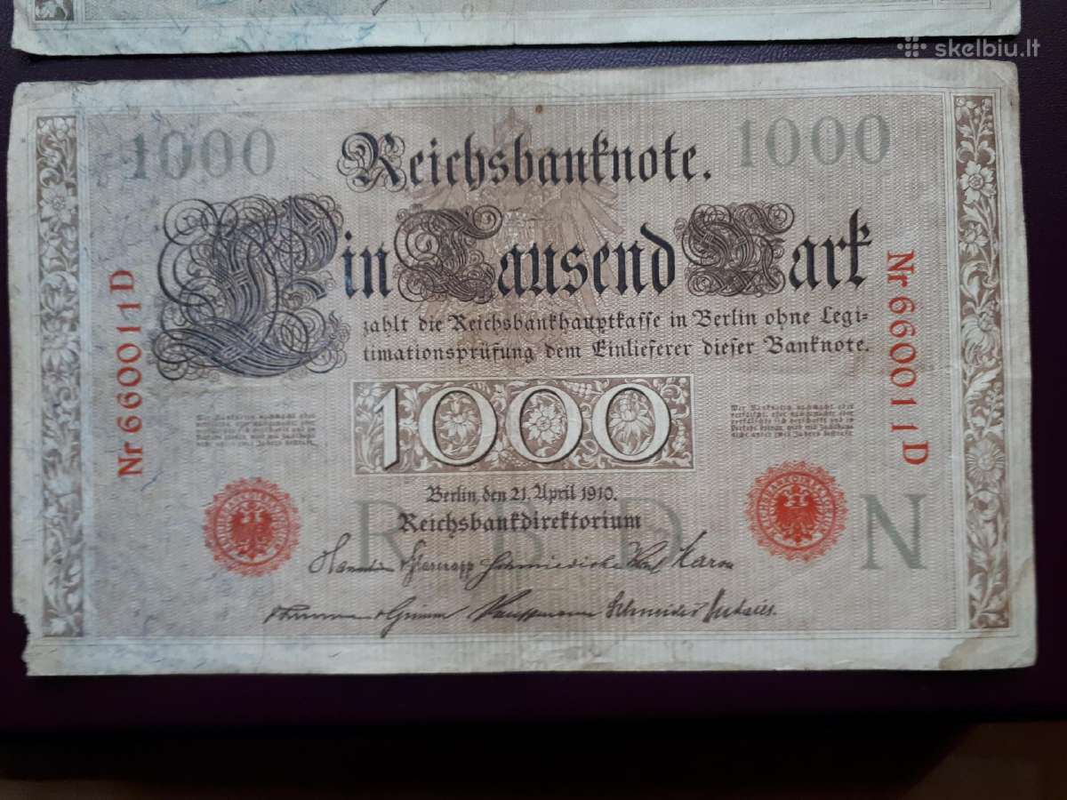 100 rechsbanknote 1910m. - nuotraukos Nr. 6