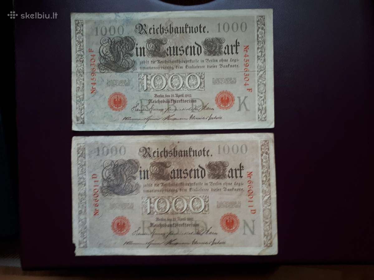 100 rechsbanknote 1910m. - nuotraukos Nr. 7