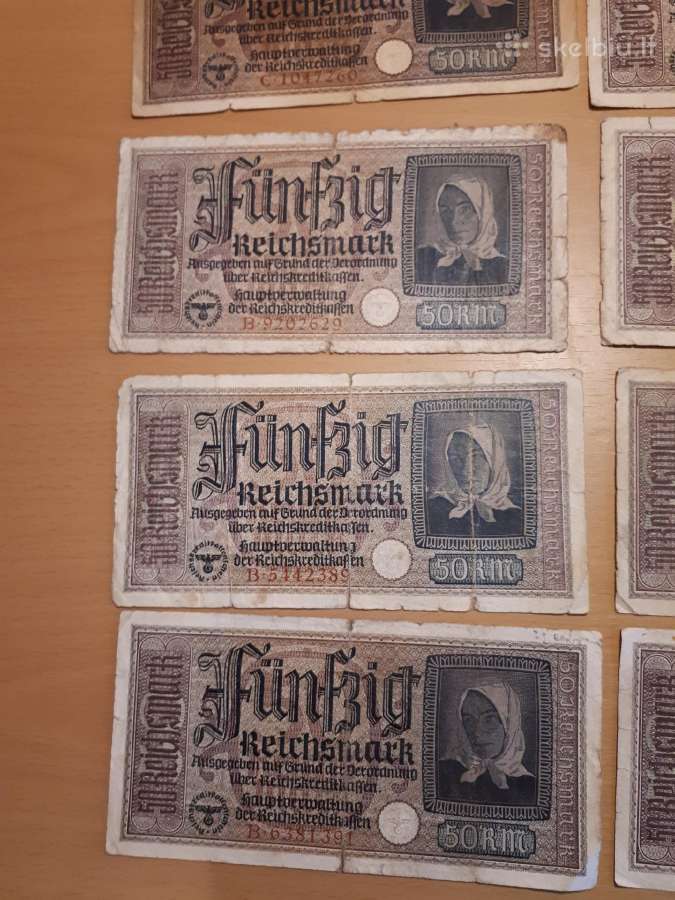 5o reichsmarkiu Vokietija 2- - nuotraukos Nr. 3