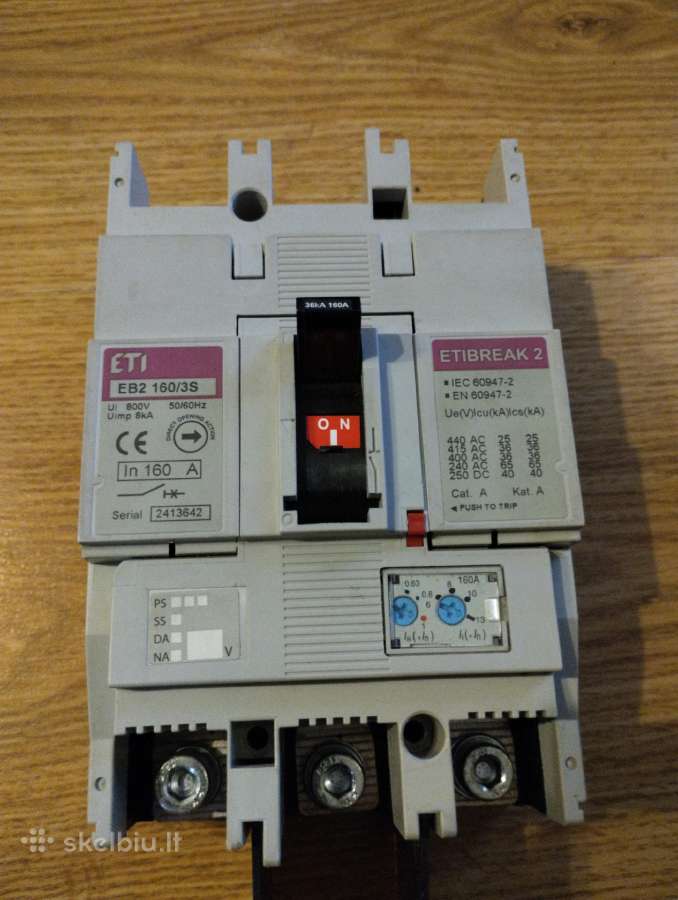 Automatinis jungiklis 160a - nuotraukos Nr. 2