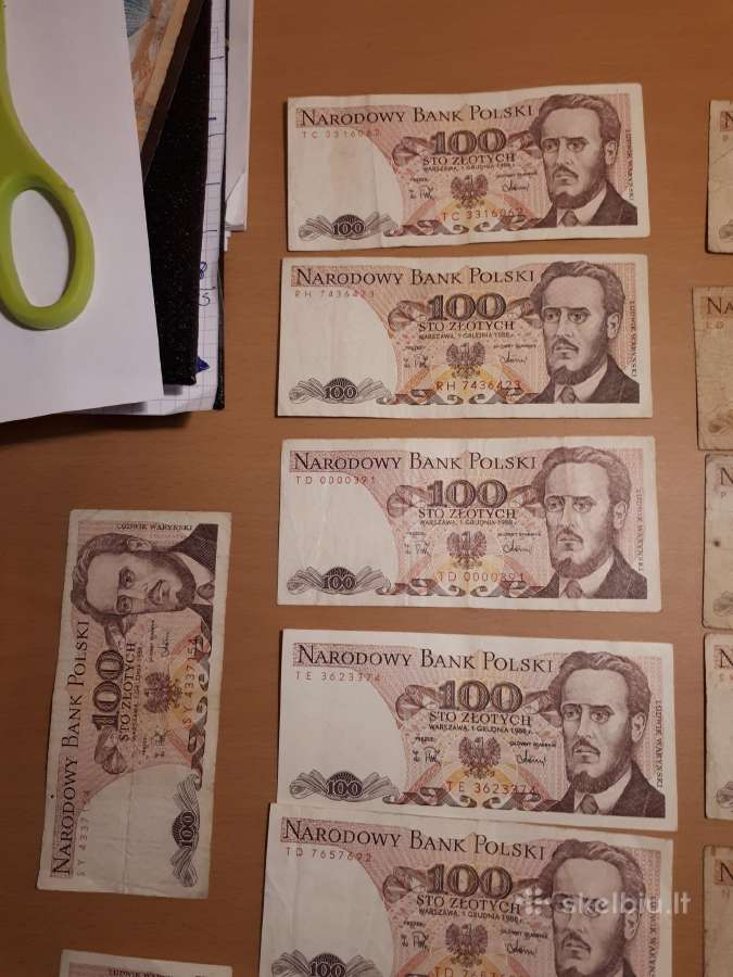 Lenkijos zlotai 100,200,500,1000 - nuotraukos Nr. 2