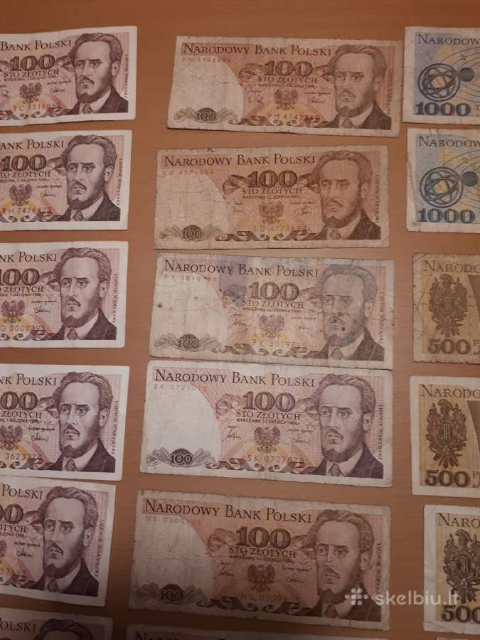 Lenkijos zlotai 100,200,500,1000 - nuotraukos Nr. 3