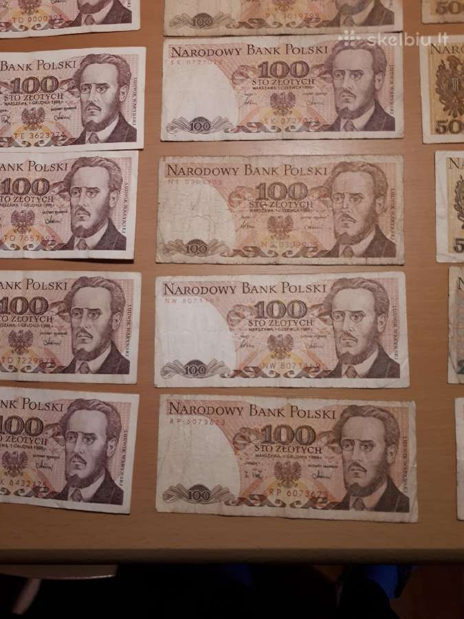Lenkijos zlotai 100,200,500,1000 - nuotraukos Nr. 4