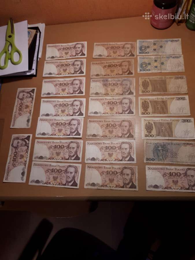 Lenkijos zlotai 100,200,500,1000 - nuotraukos Nr. 7