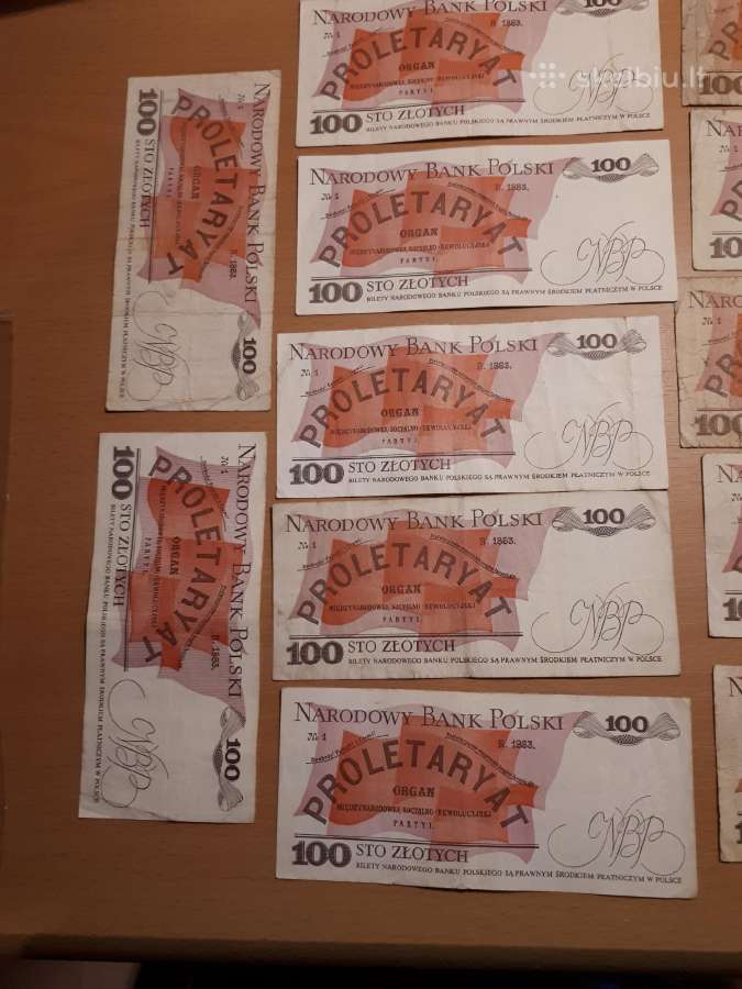 Lenkijos zlotai 100,200,500,1000 - nuotraukos Nr. 11