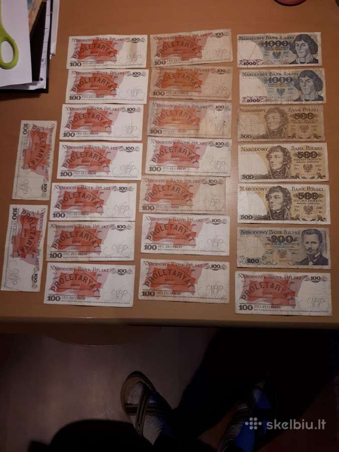 Lenkijos zlotai 100,200,500,1000 - nuotraukos Nr. 13