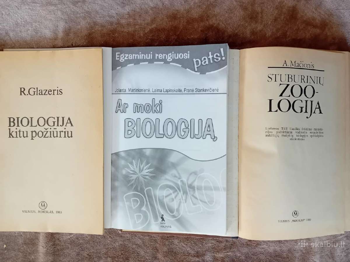 Knygos ir vadovėliai apie biologiją ir zoologiją - nuotraukos Nr. 2