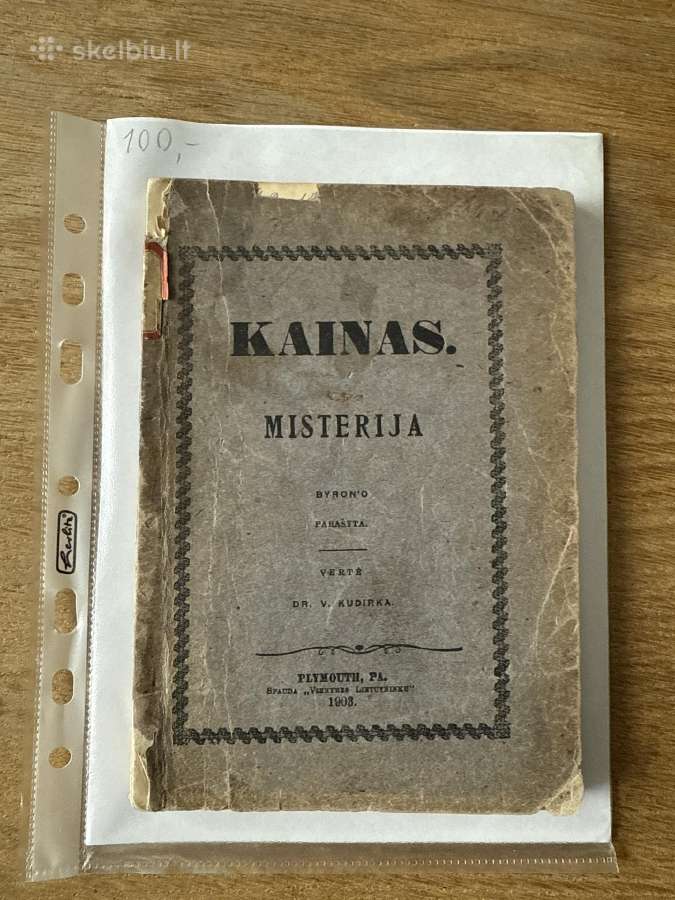 Kainas. Misterija 1903 m.