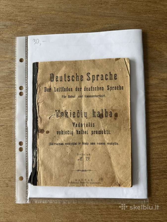 Vadovėlis vokiečių kalbai pramokti 1916 m.