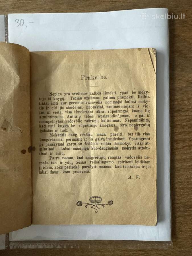 Vadovėlis vokiečių kalbai pramokti 1916 m. - nuotraukos Nr. 2