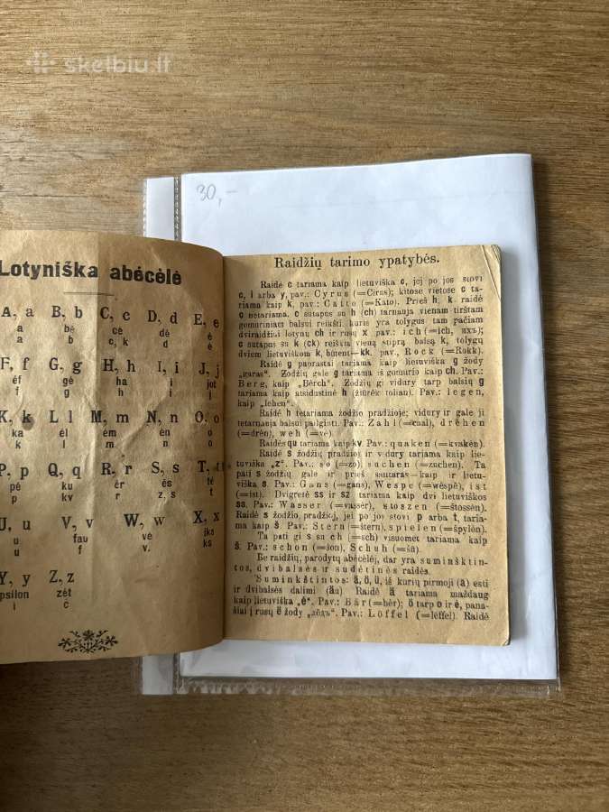Vadovėlis vokiečių kalbai pramokti 1916 m. - nuotraukos Nr. 3