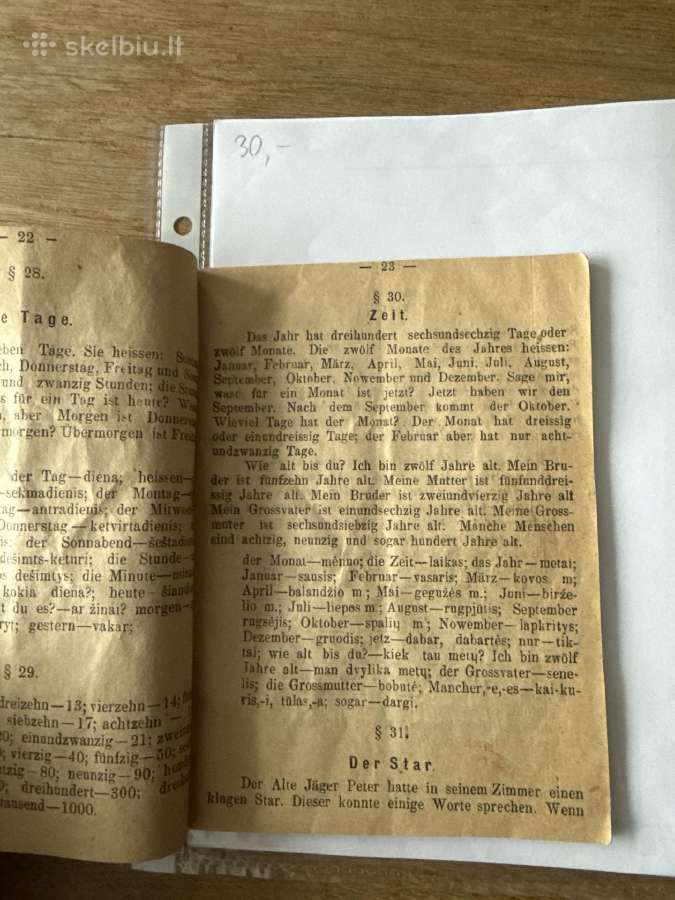 Vadovėlis vokiečių kalbai pramokti 1916 m. - nuotraukos Nr. 5