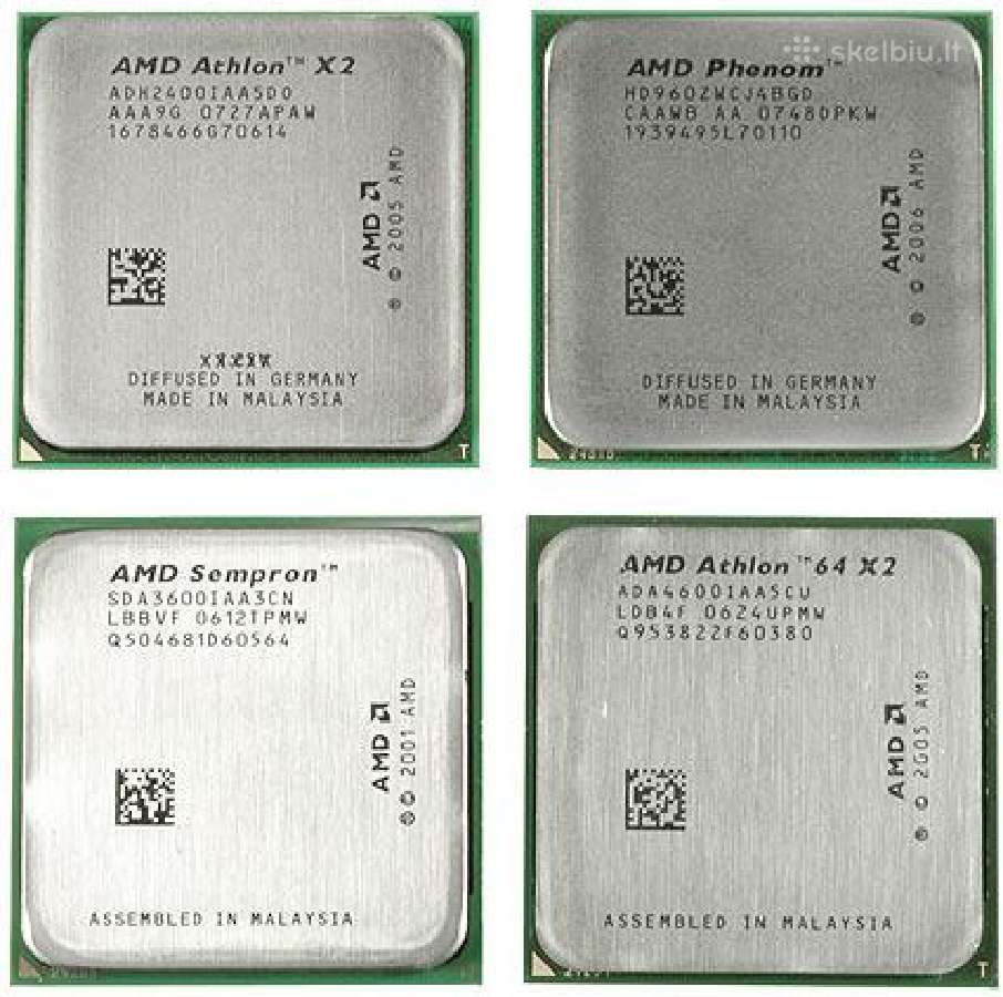 Parduodu naudotus Amd Cpu Am2 Am3 Fm2 Fm1