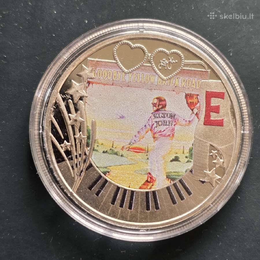 Gibraltaras 2023 1/2 crown Elton John Unc